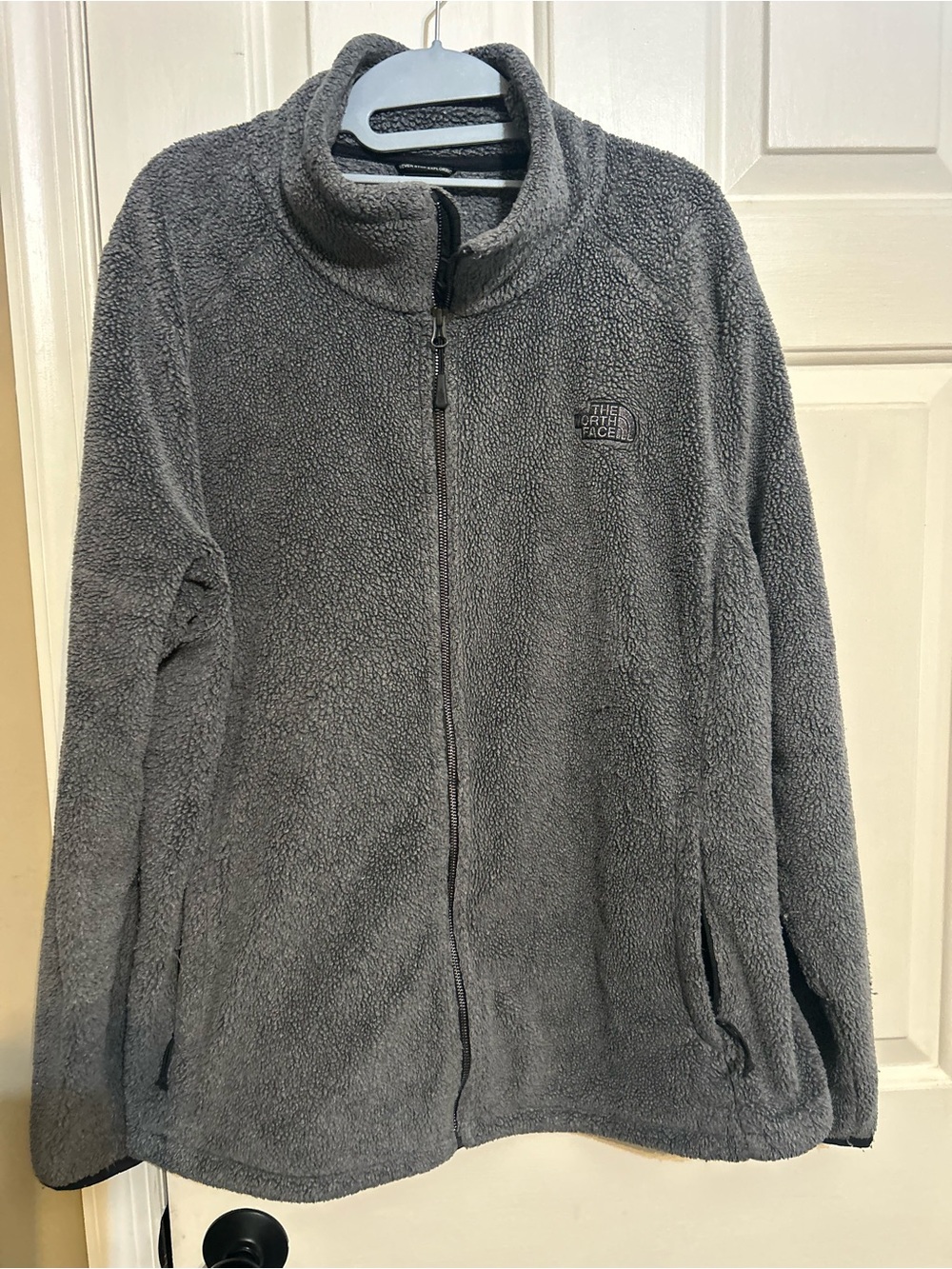 The North Face Gray Fleece Full Zip Jacket Womens XXL